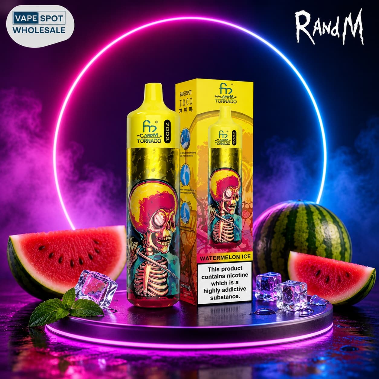 R&M Tornado 30K Rechargeable Vape – Long-Lasting Performance.