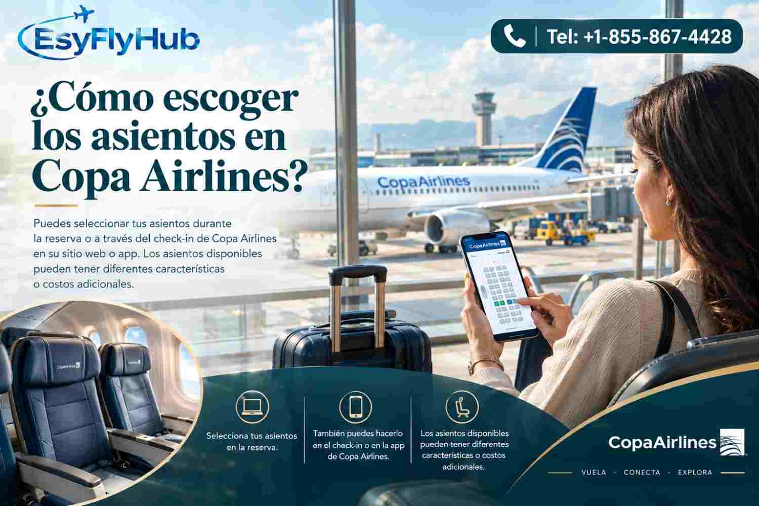 ¿Cómo escoger los asientos en Copa Airlines?