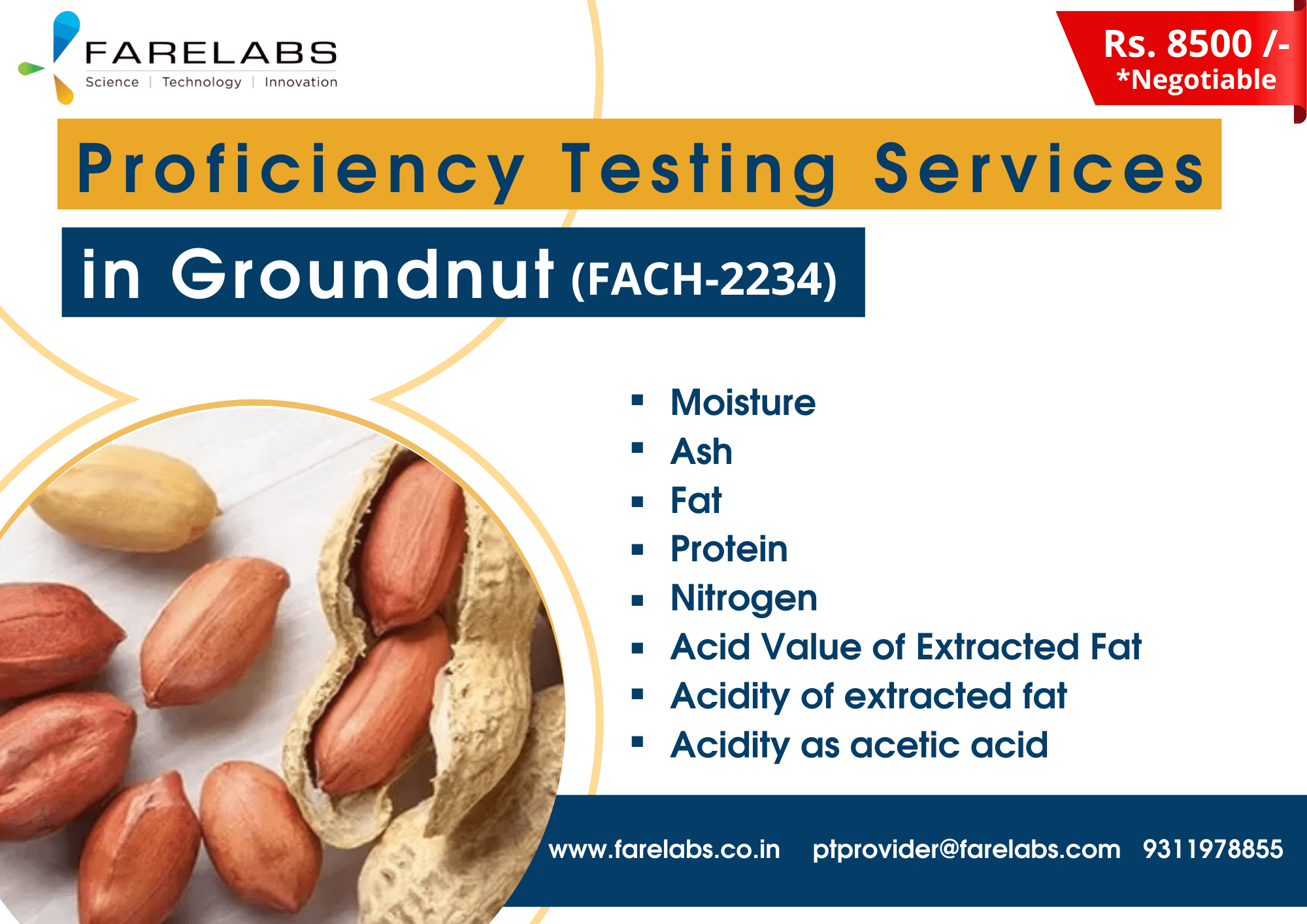The air testing facility Fare Labs Pvt.Ltd. is located in India