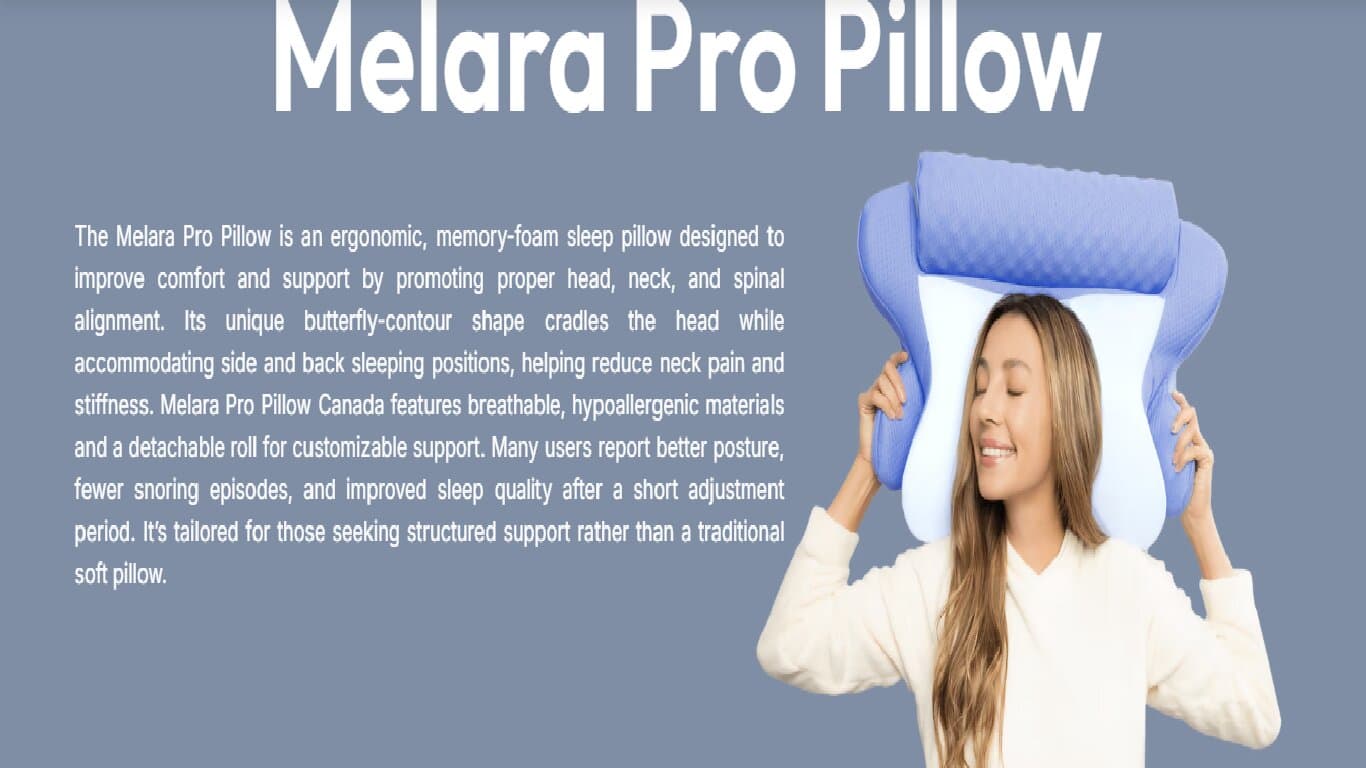 Melara Air Pillow – Ergonomic Memory Foam Bed Pillow for Restful Home Sleeping