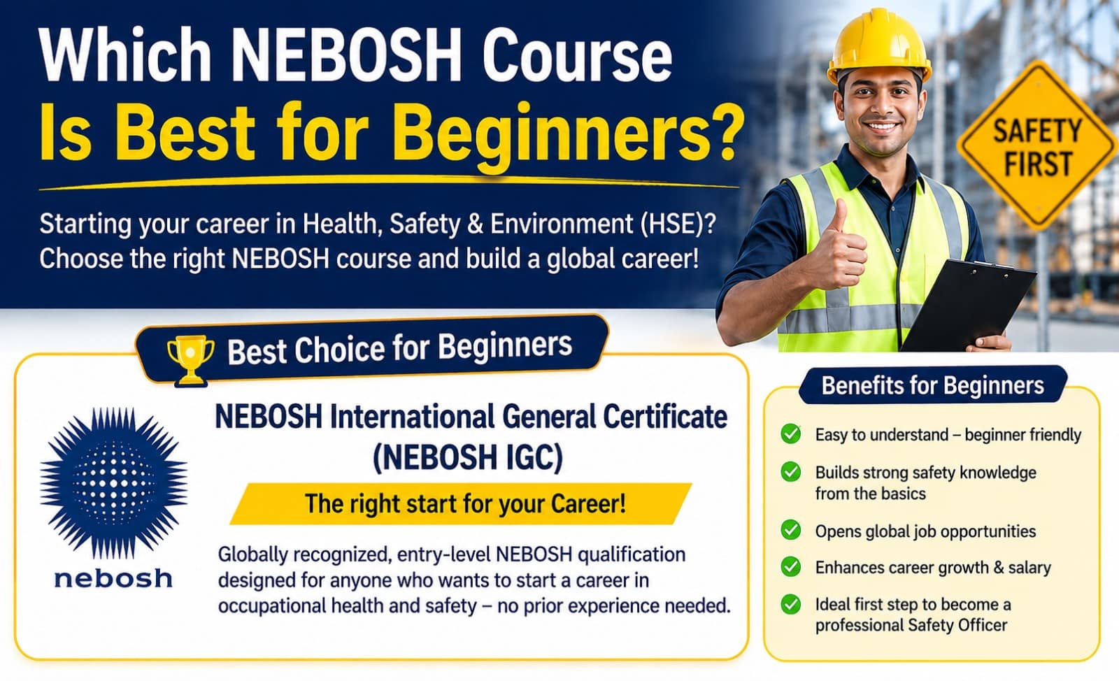 Which NEBOSH Course is Best for Beginners?