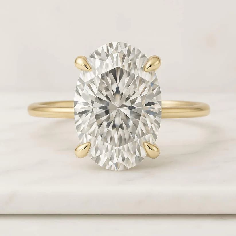 Vintage Cut Moissanite Rings