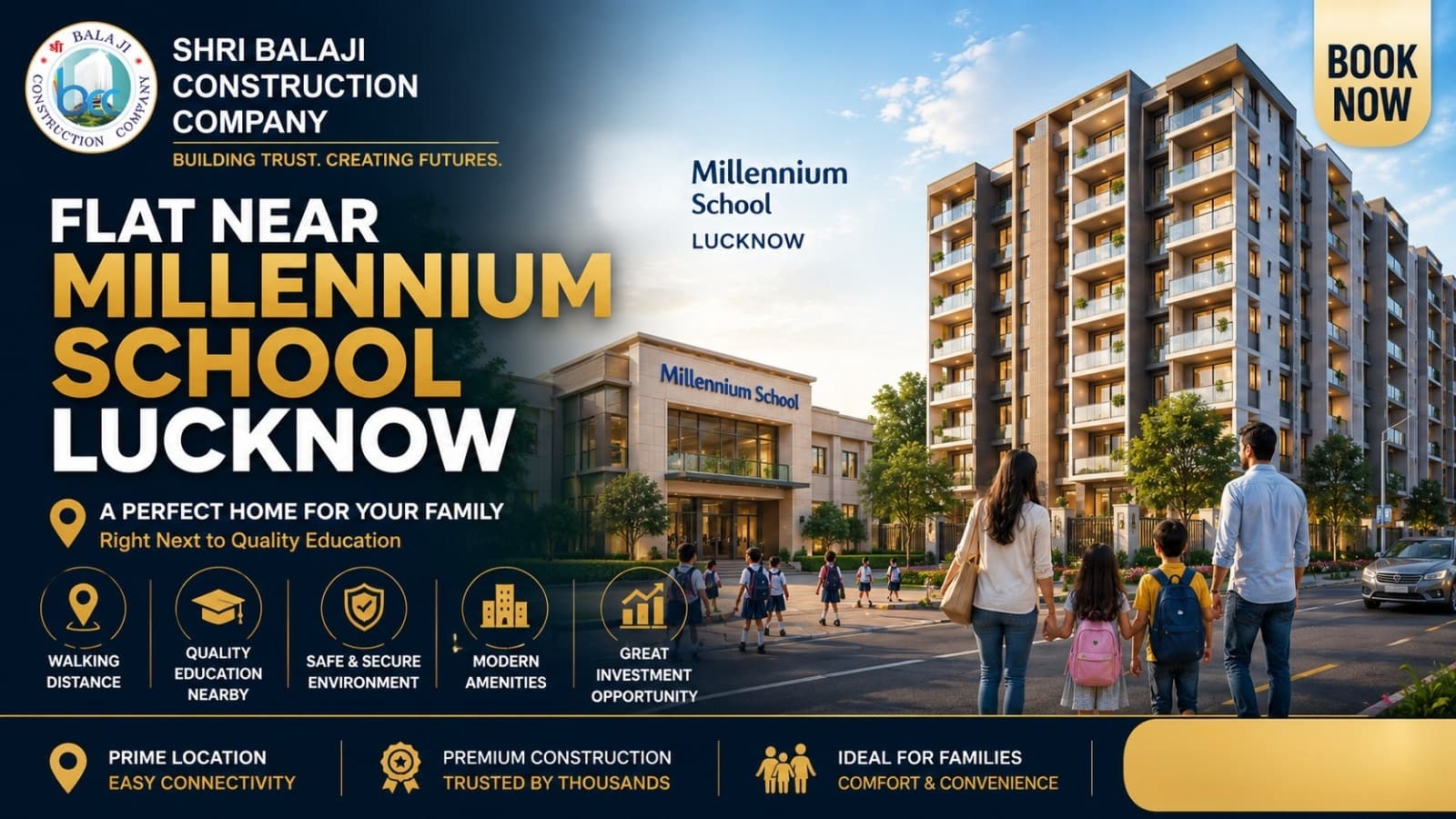 Flat Near Millennium School Lucknow