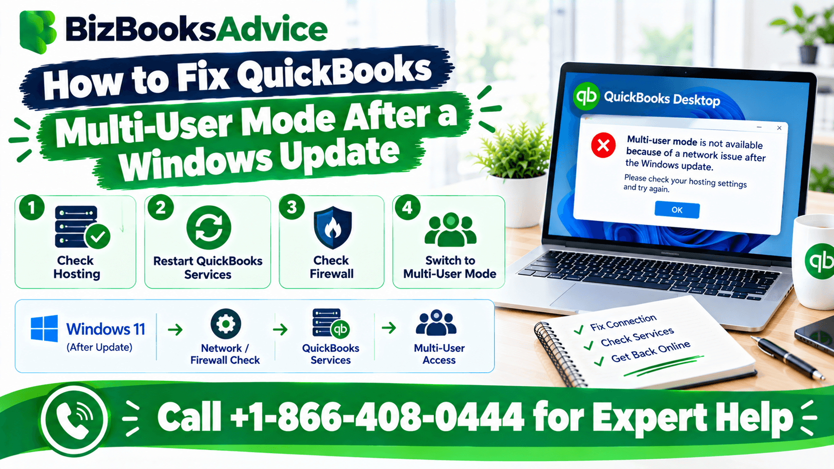 How to Fix QuickBooks Multi-User Mode After a Windows Update