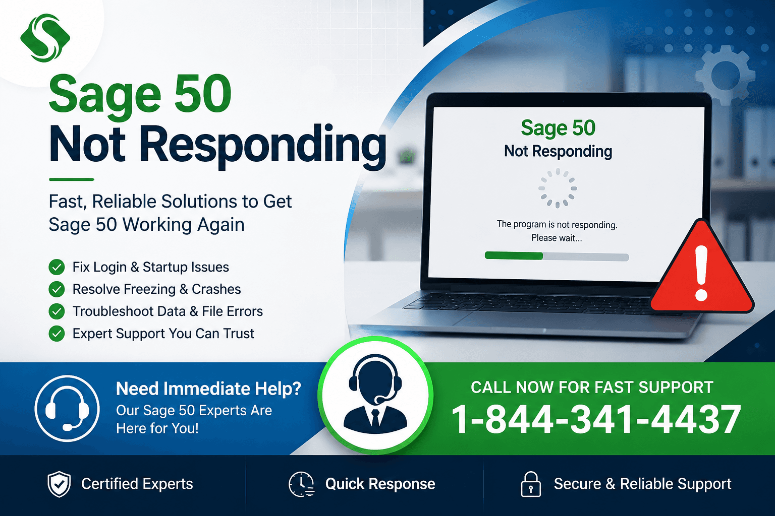 Fix Sage 50 Not Responding Without Reinstalling the Software