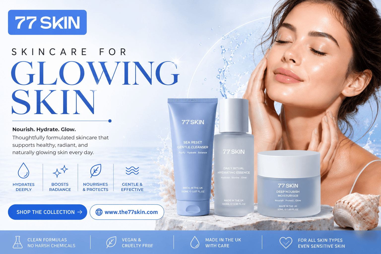 Daily Skincare for Glowing Skin | THE 77 SKIN LTD