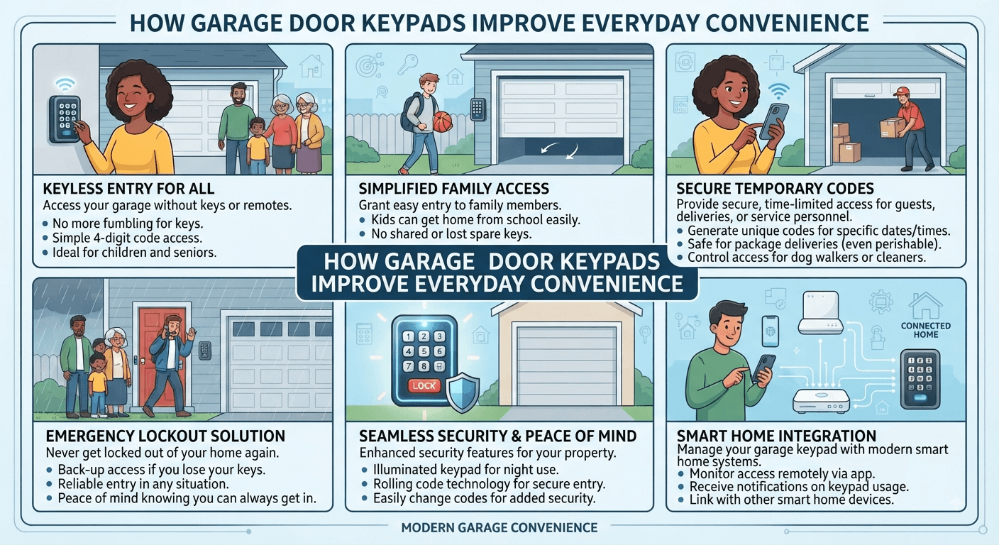 How Garage Door Keypads Improve Everyday Convenience