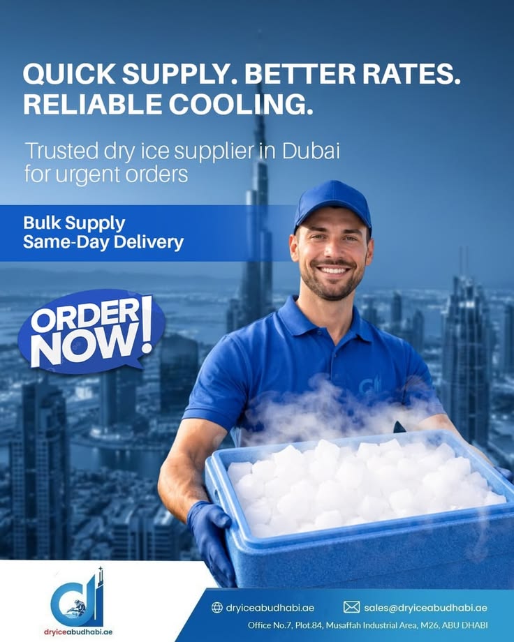 Dry Ice Supplier for Five Key UAE Industries