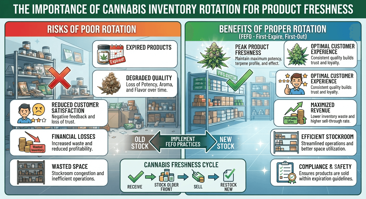 The Importance of Cannabis Inventory Rotation for Product Freshness