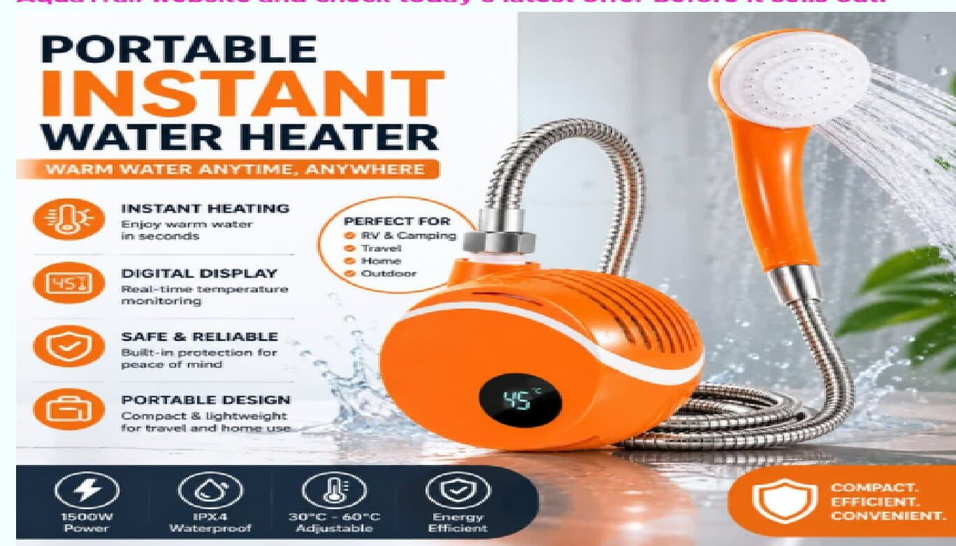 AquaTrail Compact Outdoor Shower for Travel and Camping