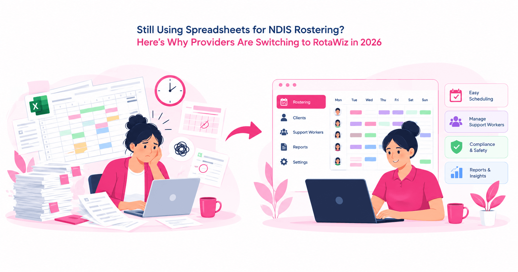 Still Using Spreadsheets for NDIS Rostering? Here’s Why Providers Are Switching in 2026