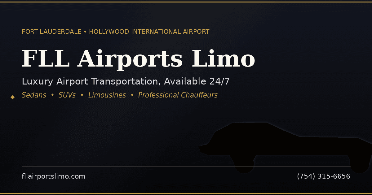 FLL Airport Limo | Fort Lauderdale Airport Car Service