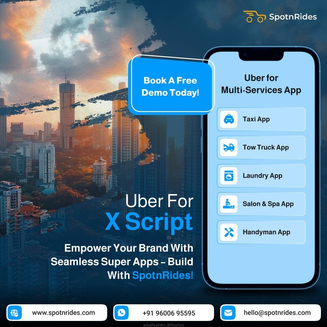 Launch Your Own Uber for X Multi-Service App Solution