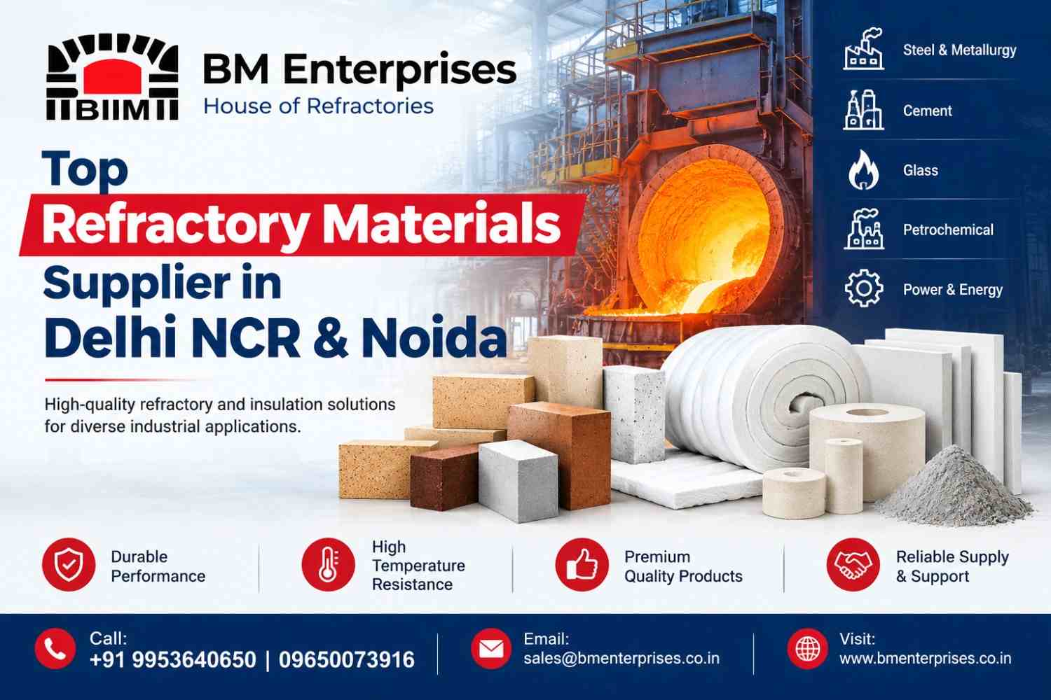 Top Refractory Materials Supplier in Delhi NCR & Noida