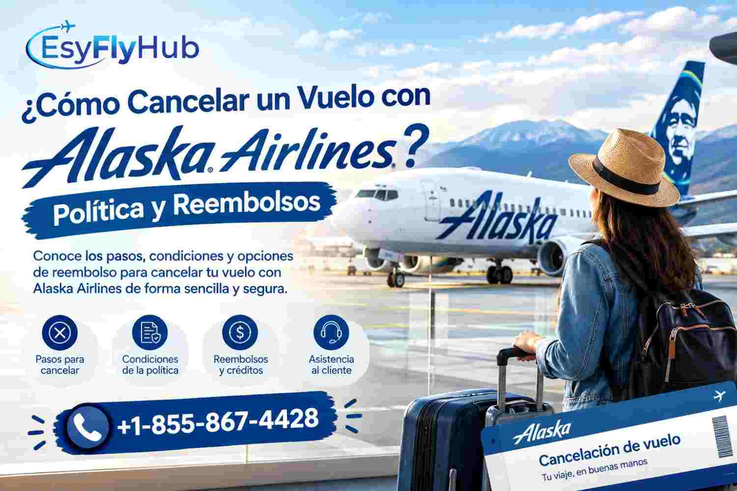¿Cómo Cancelar un Vuelo con Alaska Airlines? Política y Reembolsos