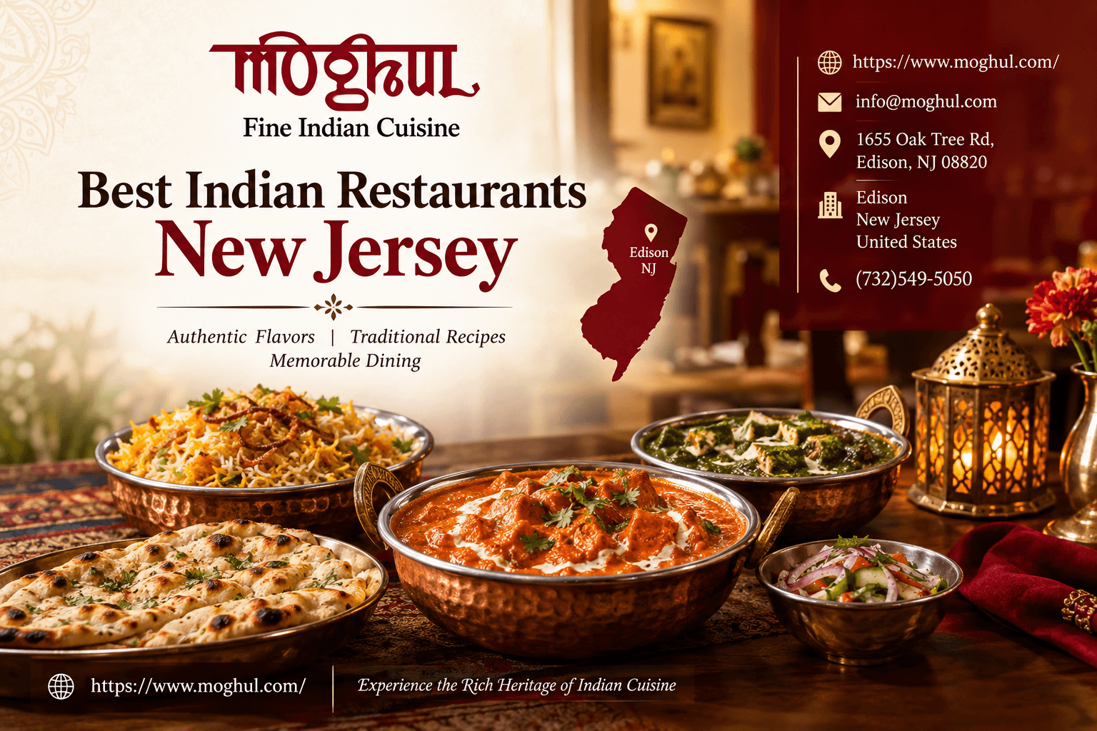 Moghul Edison – Experience Authentic Indian Cuisine in New Jersey