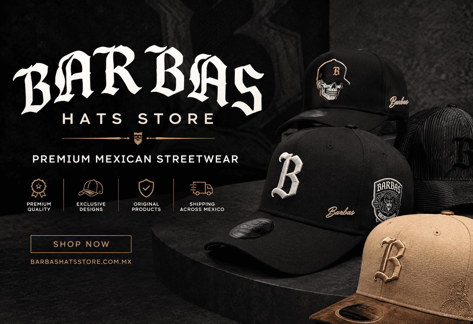 Barbas Hats Store – Premium Mexican Streetwear