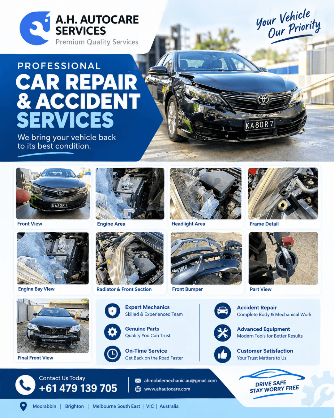 Professional Auto Repair & Accident Services in Melbourne South East