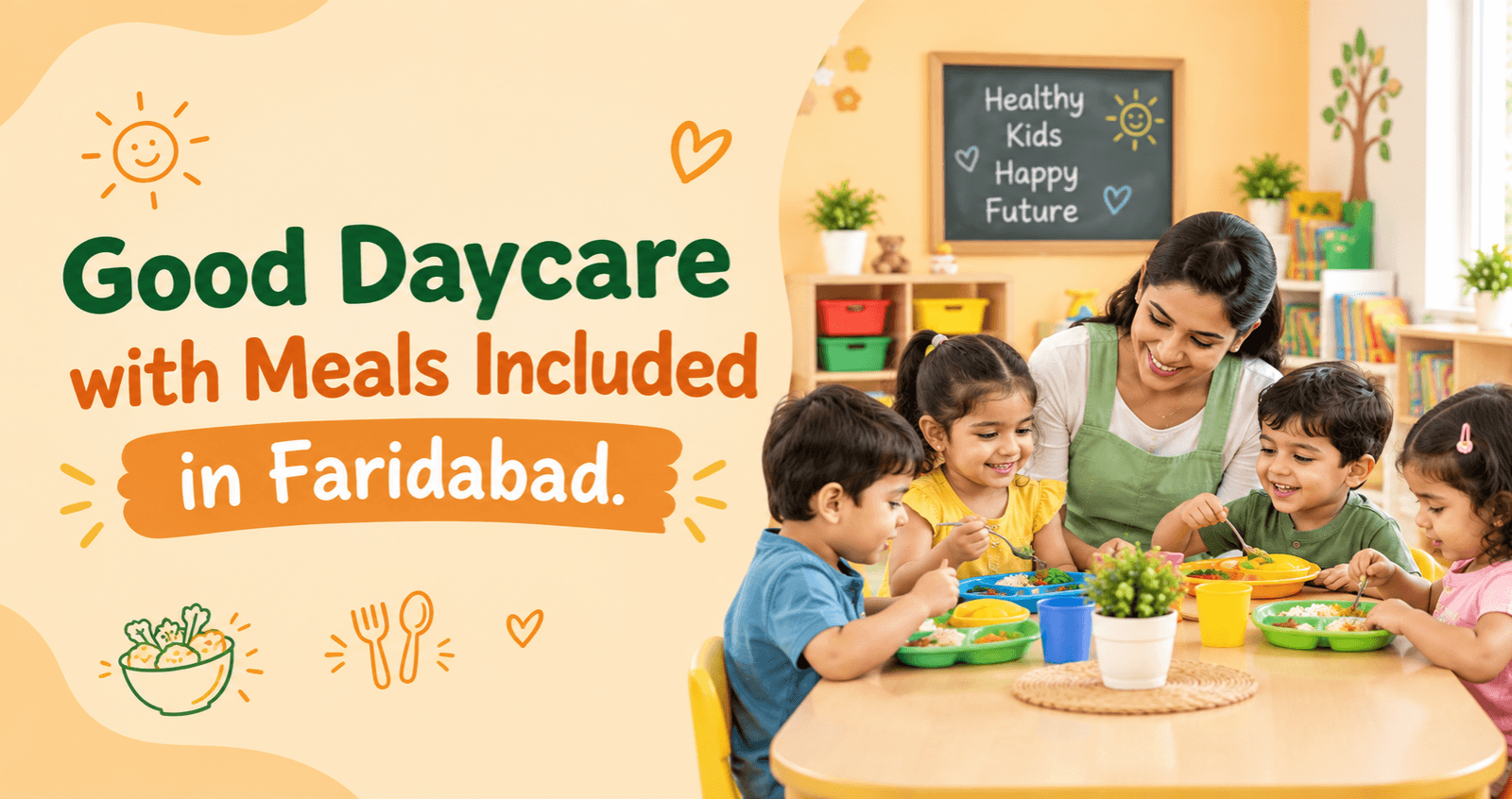 Good Daycare with Meals Included in Faridabad