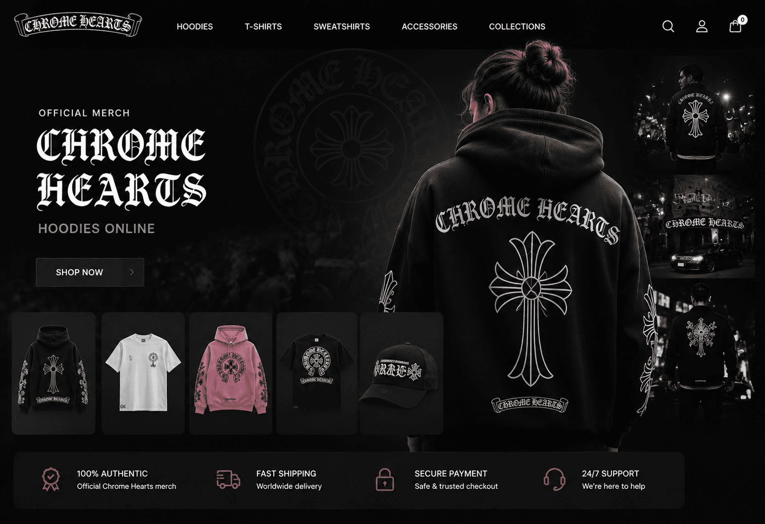 Chrome Hearts – Luxury Streetwear & Iconic Hoodie Style