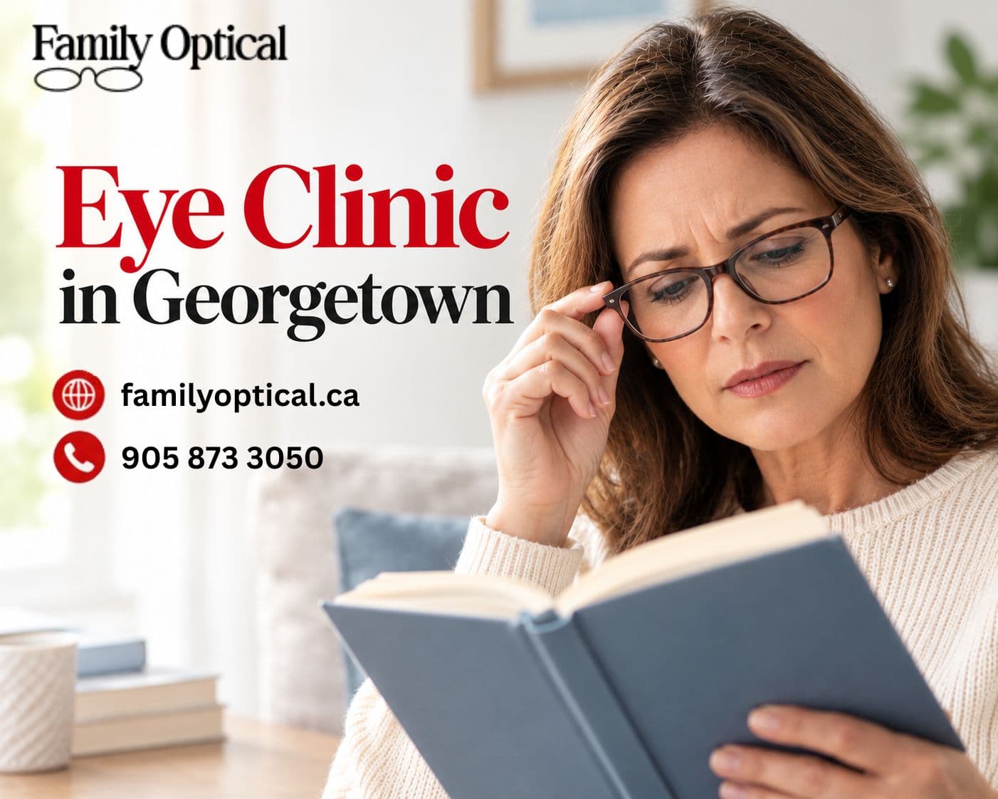 Presbyopia Explained: Why Reading Up Close Gets Harder | Eye Clinic in Georgetown