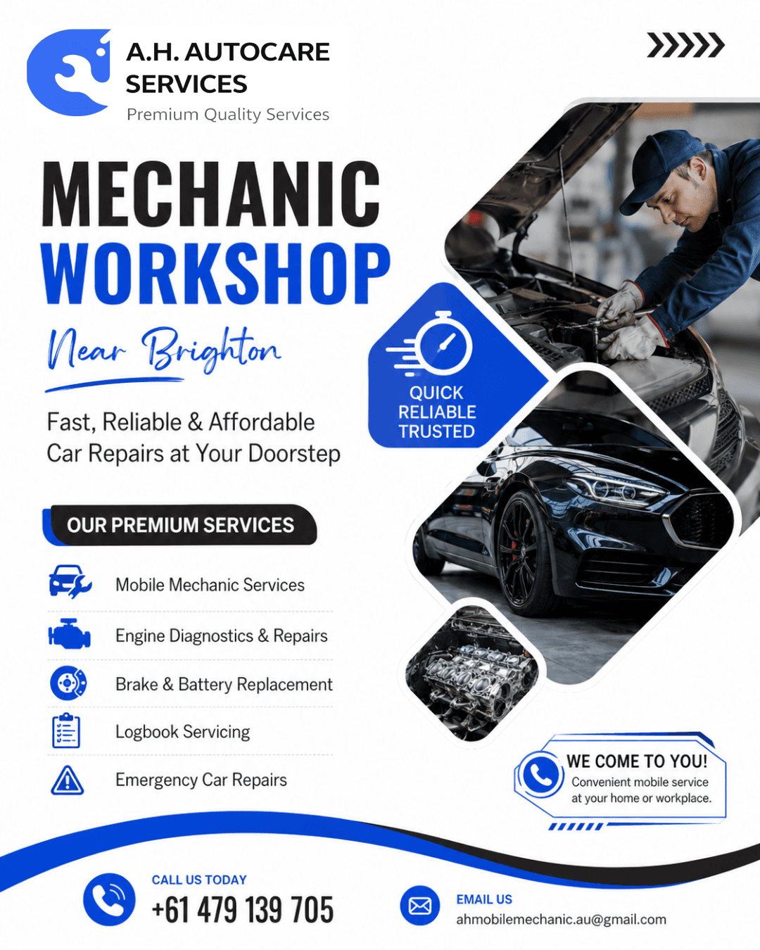 Professional Car Mechanic Workshop in Brighton