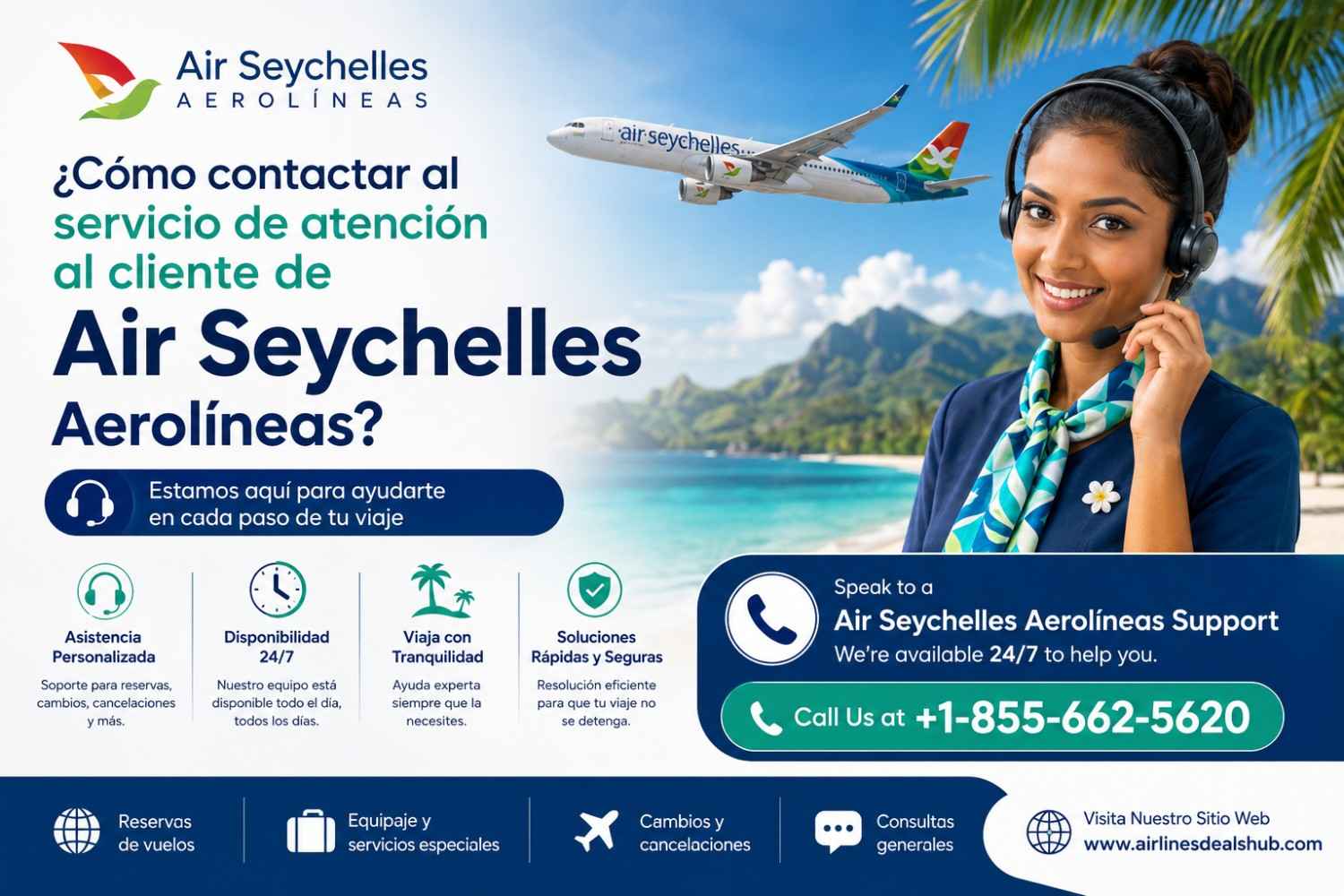 ¿Cómo contactar al servicio de atención al cliente de Air Seychelles Aerolíneas?