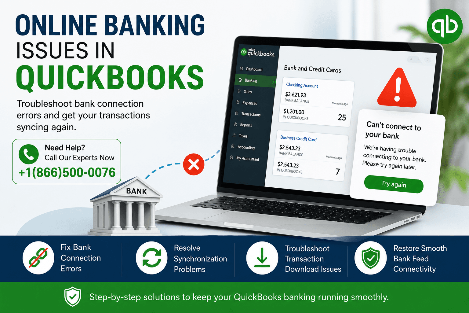 Fix Online Banking Issues in QuickBooks Desktop for Mac
