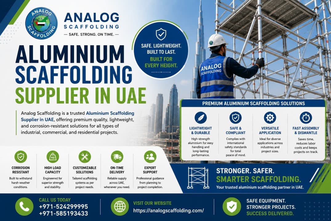 Aluminium Scaffolding Supplier In UAE | Analog Scaffolding