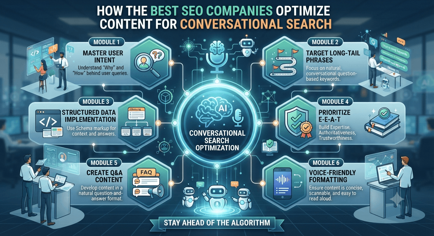 How the Best SEO Companies Optimize Content for Conversational Search