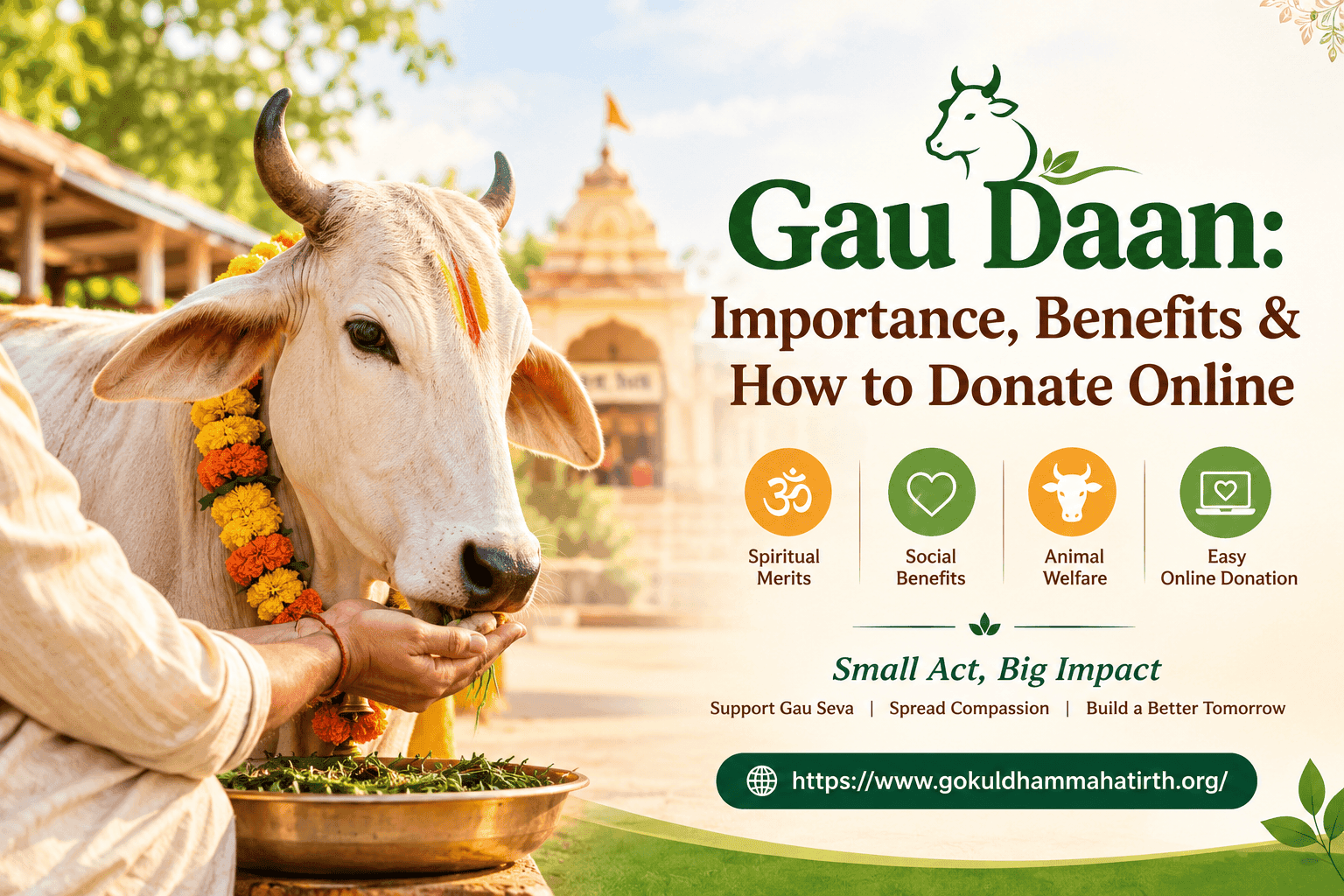 Gokuldham Gau Seva: Cow Donation for Cow Welfare