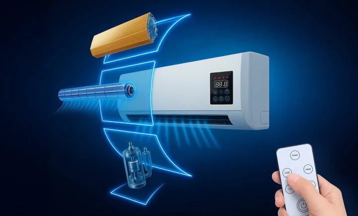 BlizzAir Portable AC – Efficient Cooling for Home & Office