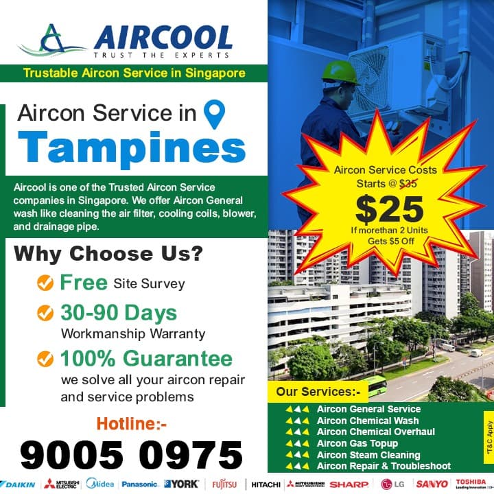 Aircon service in Tampines