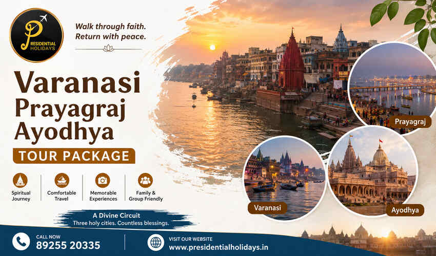 Varanasi Prayagraj Ayodhya Tour Package: One Trip, Three Cities That Define Faith in North India