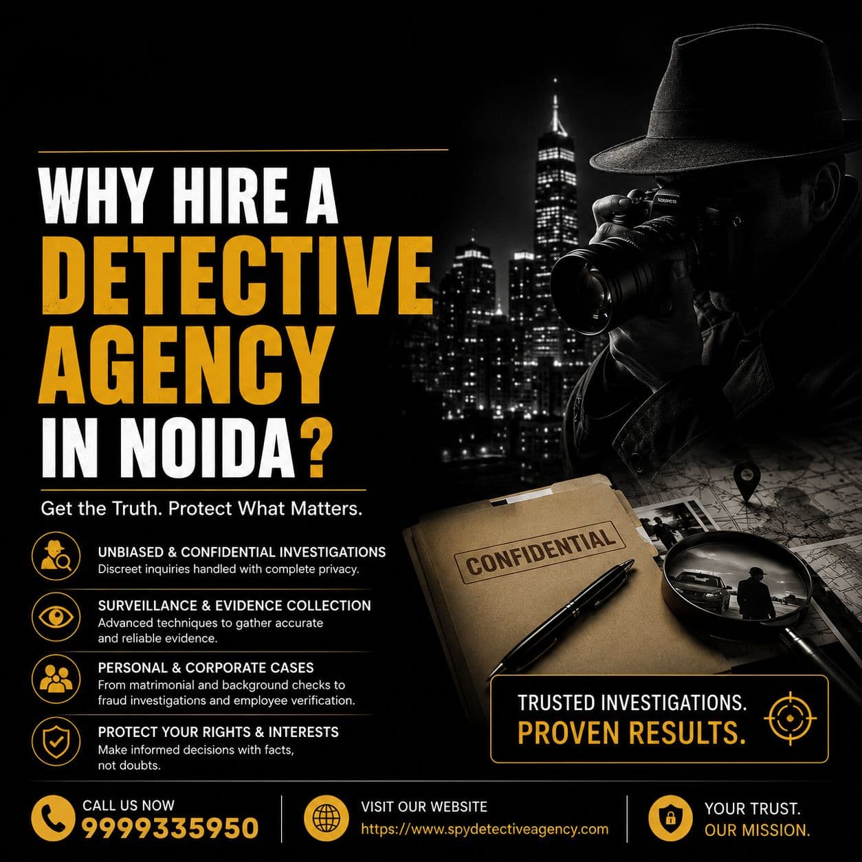 Why Hire a Detective Agency in Noida