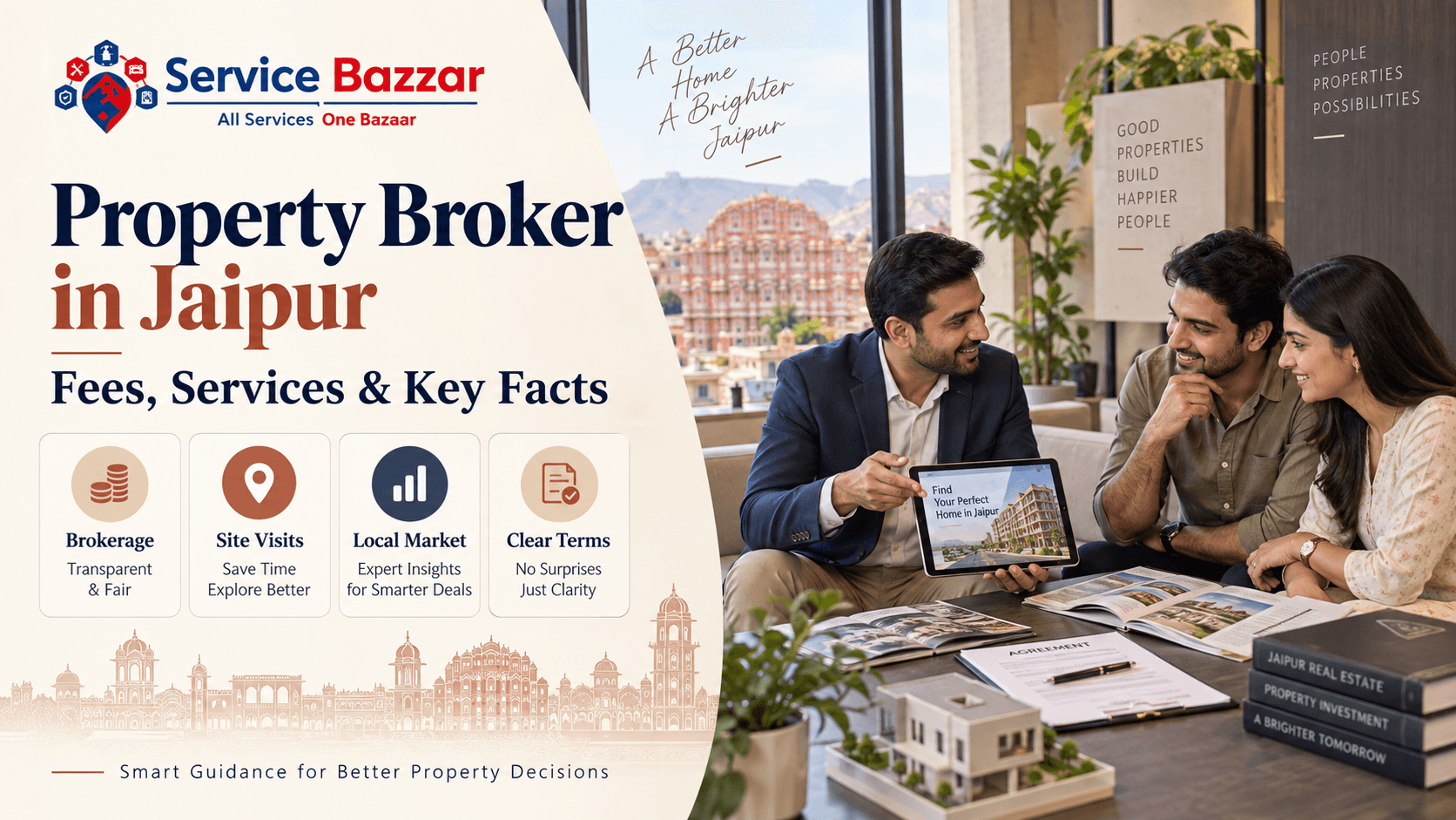 Property Broker in Jaipur: Fees, Services & Key Facts