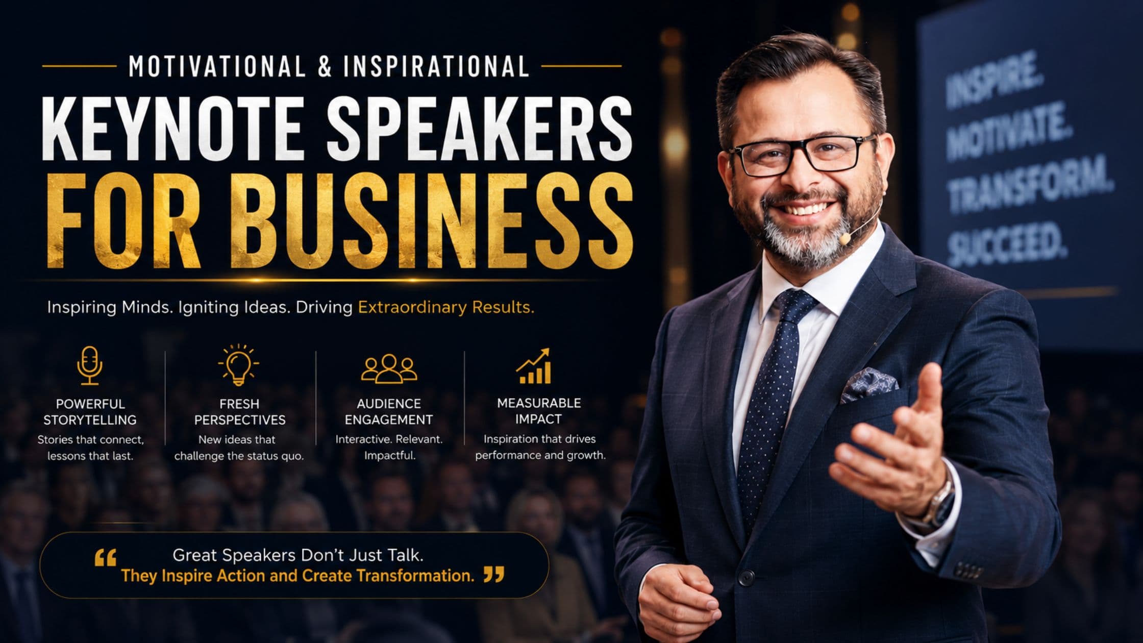 Motivational & Inspirational Keynote Speakers for Business | Growth & Leadership Guide