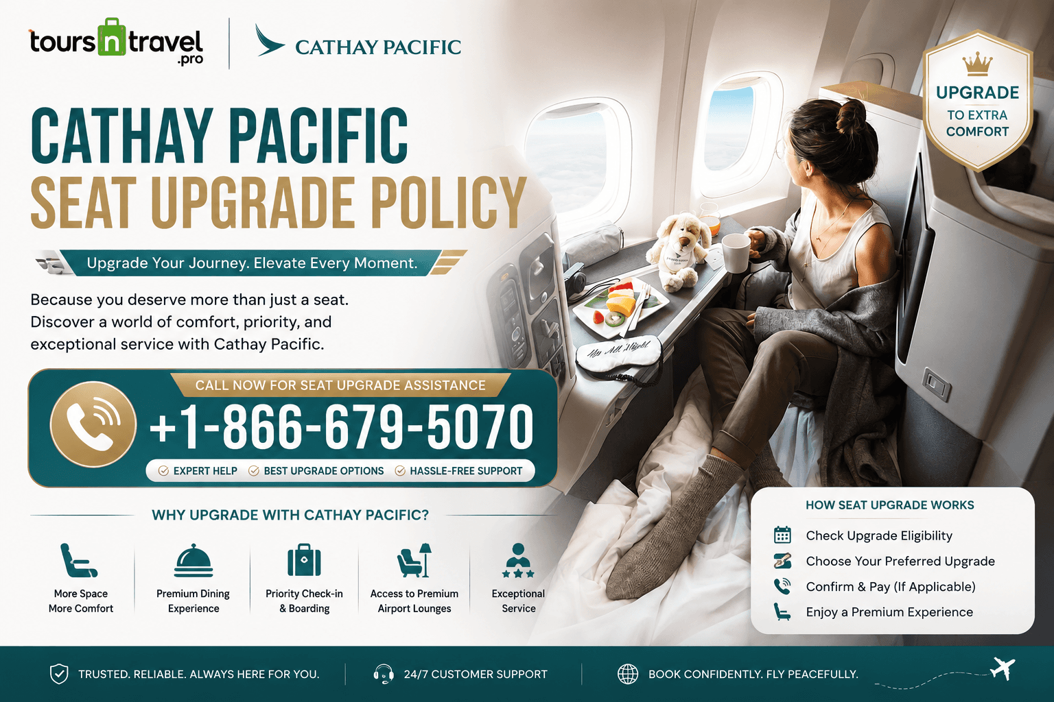 How Does a Cathay Pacific Seat Upgrade Work?  +1-866-679-5070