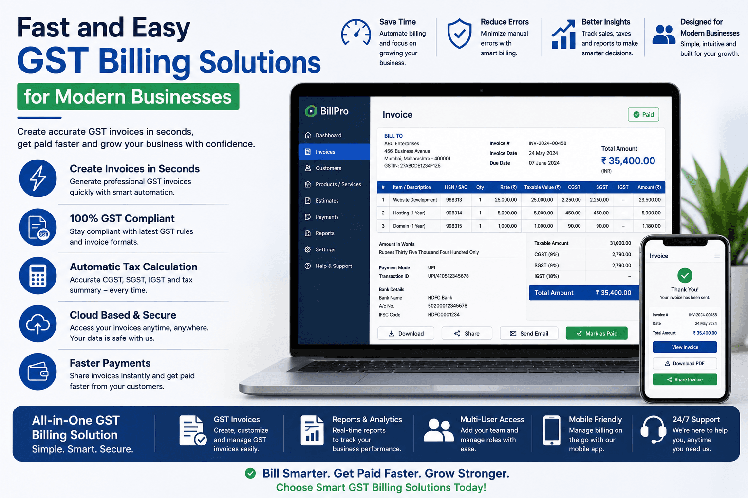 Fast and Easy GST Billing Solutions for Modern Businesses