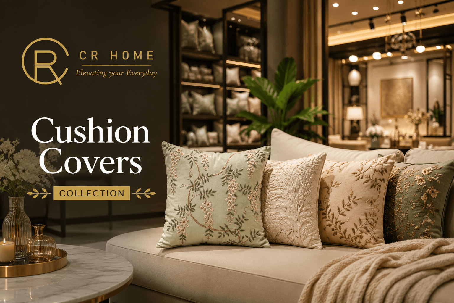 Buy Premium Cotton Cushion Covers Online | CR Home