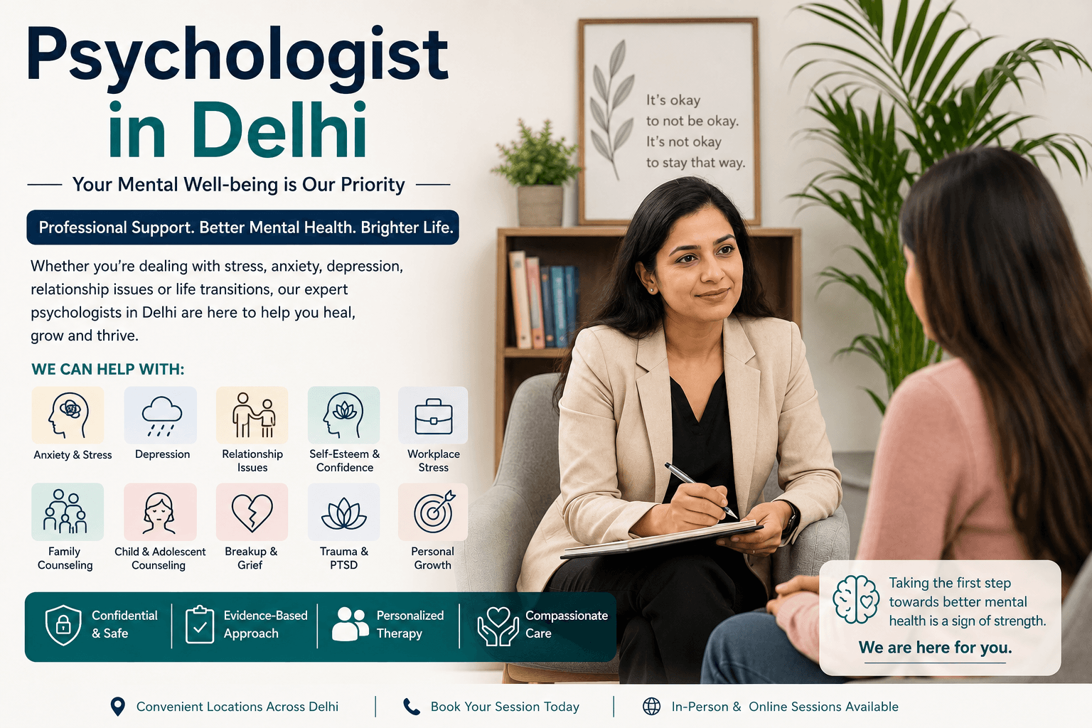 Psychologist in Delhi: Expert Mental Health Support for a Healthier Life