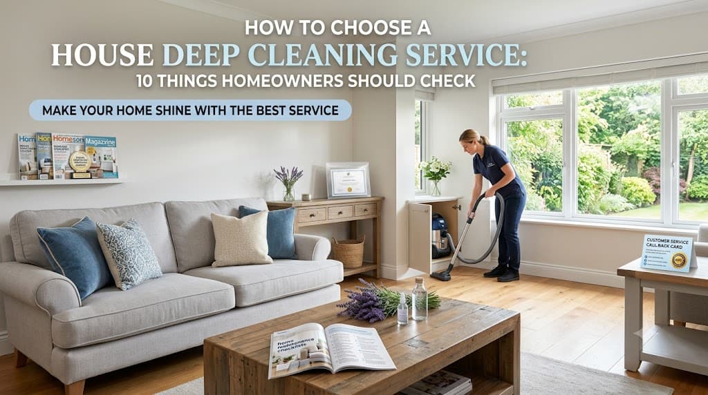 How to Choose a House Deep Cleaning Service: 10 Things Homeowners Should Check