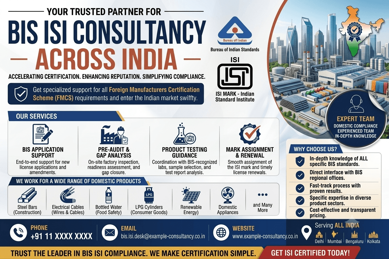 BIS ISI Certification in Noida: A Complete Guide for Manufacturers