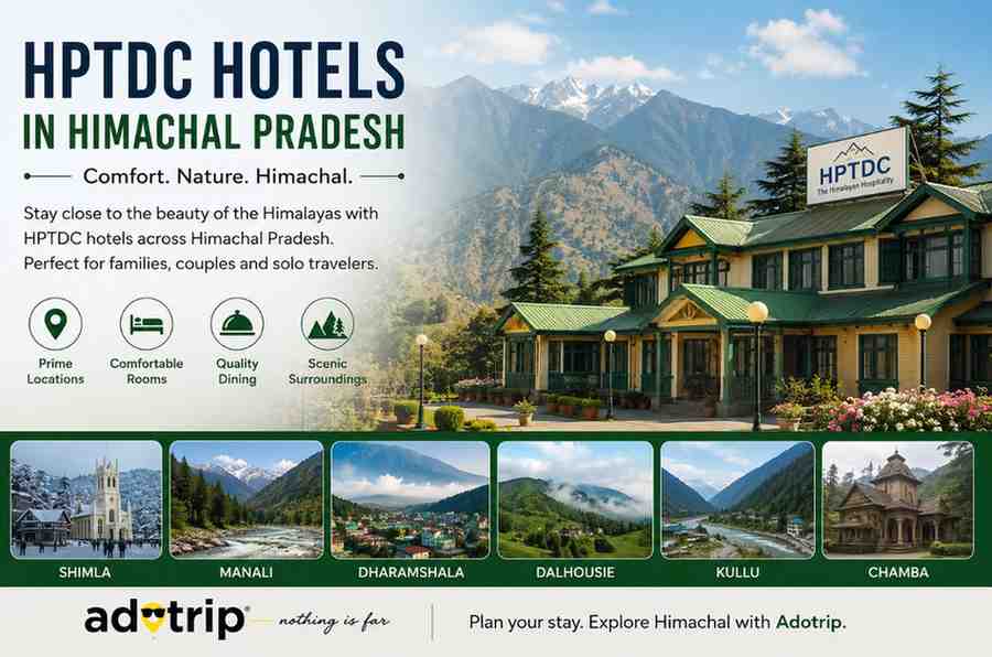 HPTDC Hotels in Himachal Pradesh: Explore the Hills with a Comfortable Stay