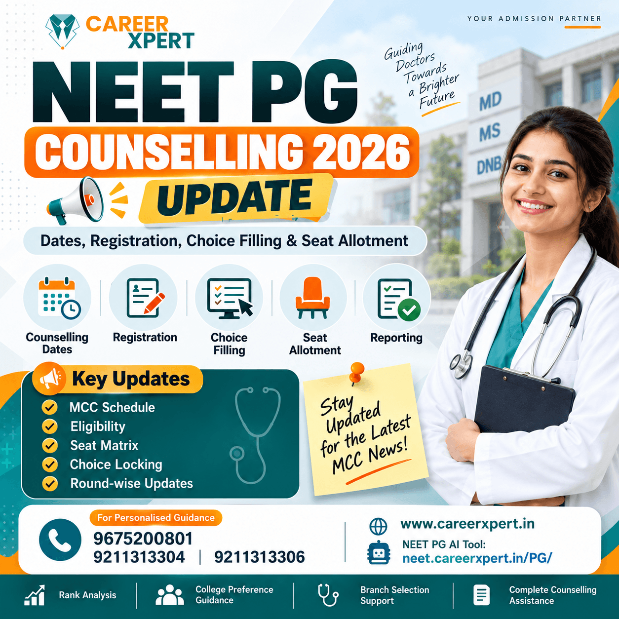 NEET PG Counselling 2026: How to Plan Your Rank, Branch and College Choices Smartly