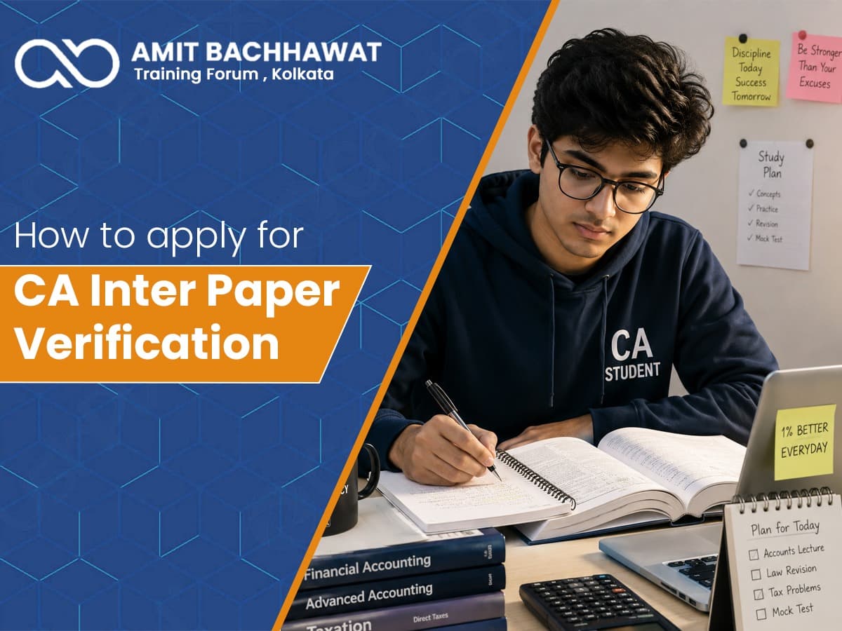 How to Apply for CA Inter Paper Verification