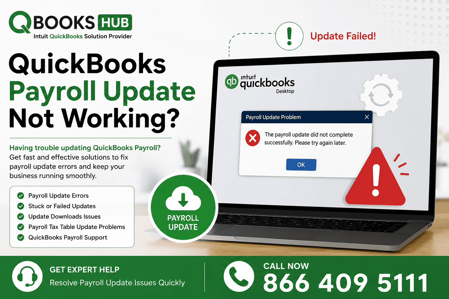 QuickBooks Payroll Update Not Working? Causes, Proven Fixes for 2026