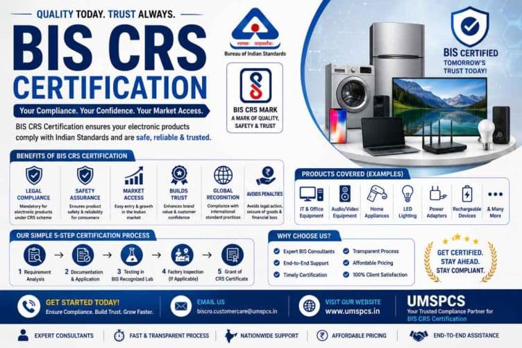 CRS Consultant in Delhi: Simplifying BIS CRS Registration for Electronics Products