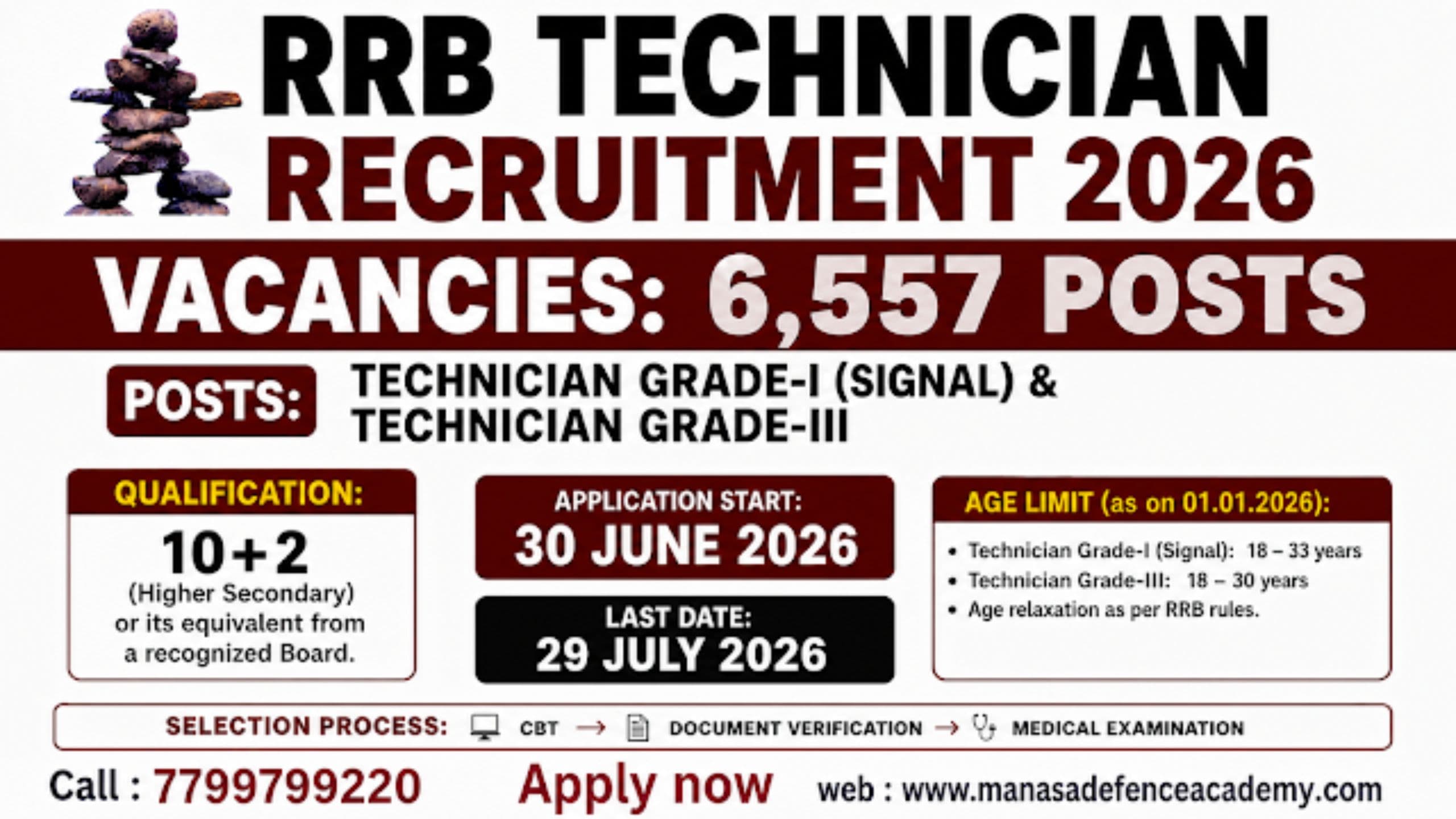 RRB Technician Recruitment 2026