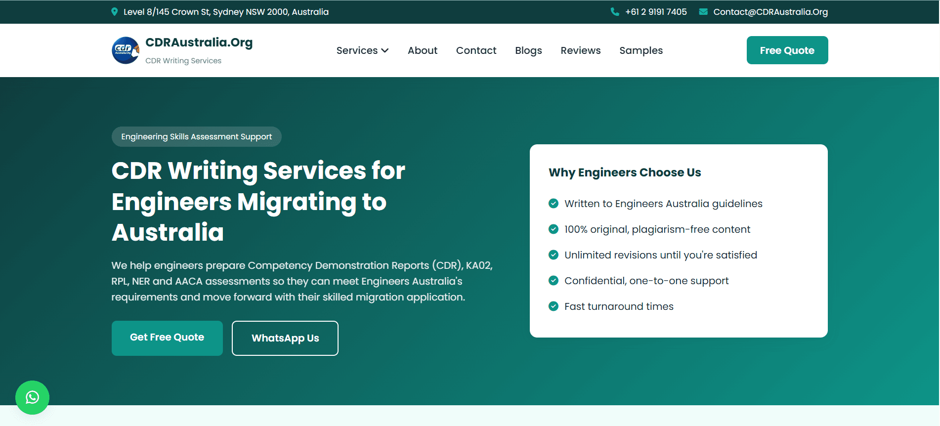 CDR Writing Services for Engineers Migrating to Australia
